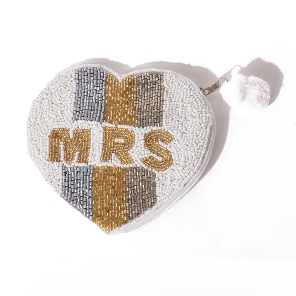 Mrs. Beaded Coin Pouch